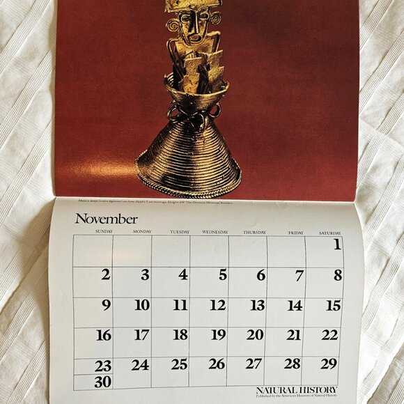 1980 Calendar "GOLD of El DORADO: THE HERITAGE OF COLOMBIA" - Picture 14 of 16